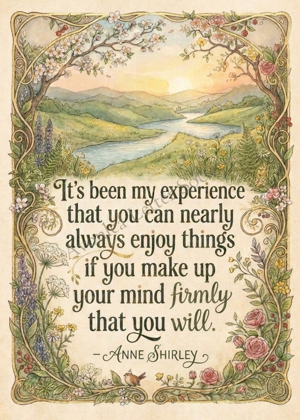 Avonlea Letter Society Anne Quotes Art 6 Print Bundle